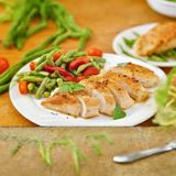 Пилешко филе задушено със спанак (400г)