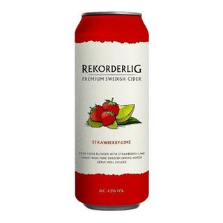 Cider Rekorderlig Strawberry-Lime. Lata 500ml.  4,5%
