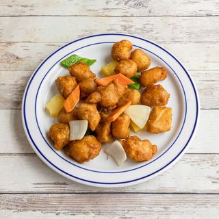 49. Pollo con salsa agridulce