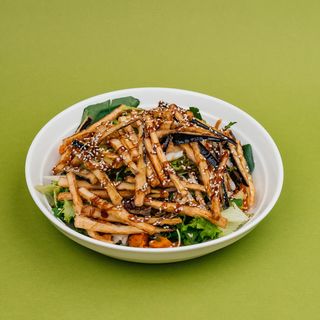 Салат из баклажан с соусом «Терияки»