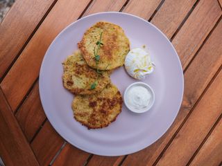 Čufte od tikvice sa poširanim jajetom