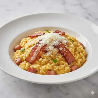 Risotto a la carbonara