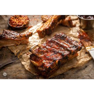 Свински ребра с билков сос (300г)