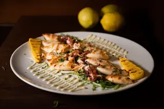 Calamaretti alla griglia con polenta CodARt 904
