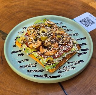 Вафля з креветками