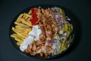 Shaorma pui la farfurie