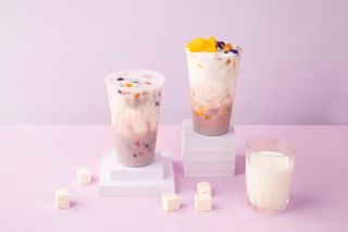 Leche de taro con tapioca (700 Ml.)