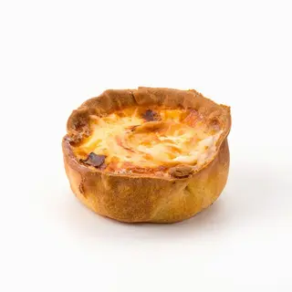 Quiche de queso de cabra y cebolla caramelizada