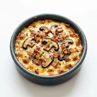 Provolone Con Setas Y Bacon