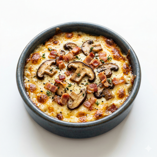 Provolone Con Setas Y Bacon