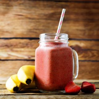 Smoothie fresa y plátano