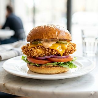 Hamburguesa De Pollo Crispy