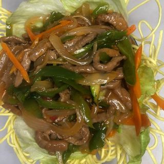 Ternera con salsa picante