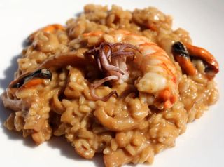 Risotto Ibérico Con Langostinos (Para 2 Personas)