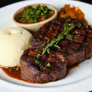 Rib Eye Served With Ugali