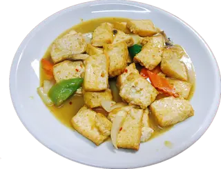 93-Tofu con salsa curry
