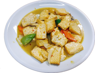 93-Tofu con salsa curry