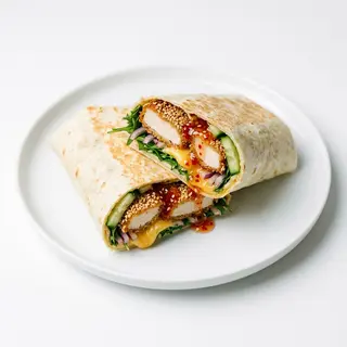 Tortilla kurczak w sezamie