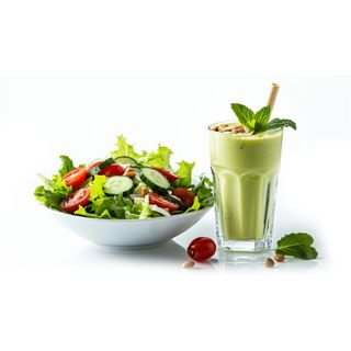 Ensalada + Smoothie