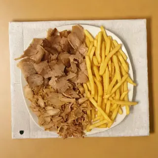 3 Plato Carne Con Patata  Grande  y Bebida (2Lt.)