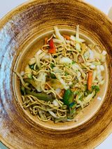 Tallarín con verdura