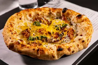 Pizza carbonara