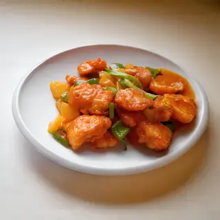 71. Пилешко с ананас (700г)