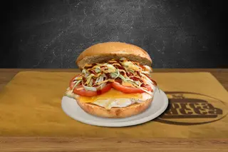 Pollo cheeseburger