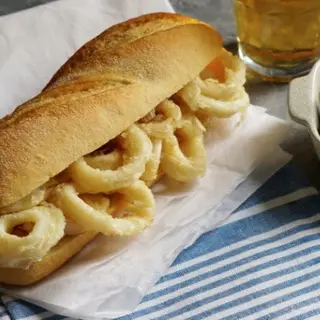 Calamares fritos con Ali-Oli o Mahonesa