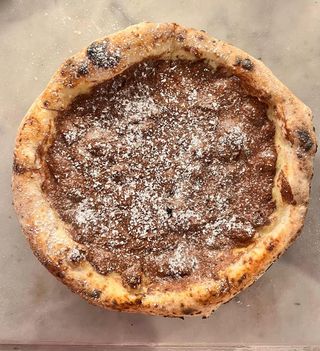 PIzza con crema spalmabile di nocciole