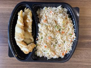 Chicken with Lemon Sauce +Fried Rice with Egg