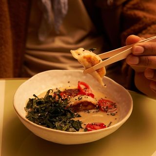 Ramen Amazonico con Gyoza di Gambero