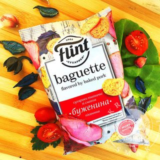 Sucharki “Flint Baguette” szynka pikantna 60g