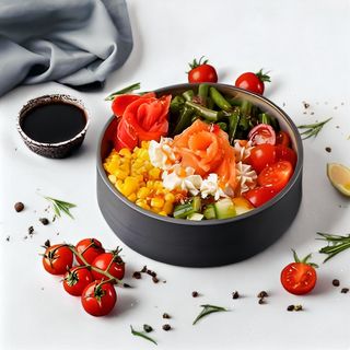 Поке с лососем