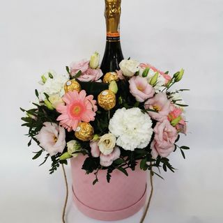 Box kwiatowy / Flowerbox "Szampan Dla Ciebie"