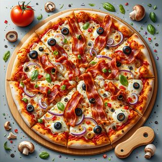 Pizza Extra Bacon Ø 30cm