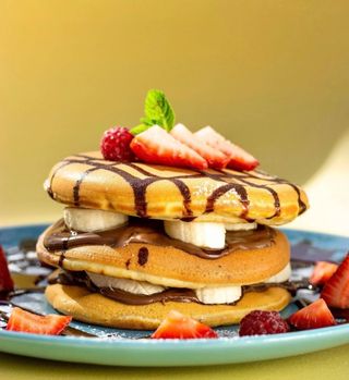 Завтрак Nutella pancakes