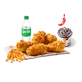 Menu Completo 8 Alitas Picantes Crujientes