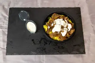 Порция телешко месо с ориз