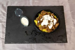 Порция телешко месо с ориз