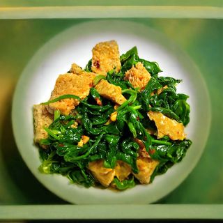 11Менджин со шпинатом 菠菜面筋