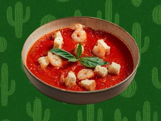 Zupa pomidorowa z krewetkami