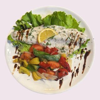 Сёмга запеченная под сыром в фольге