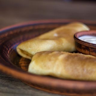 Млинці з куркою та печерицями (200 гр.)