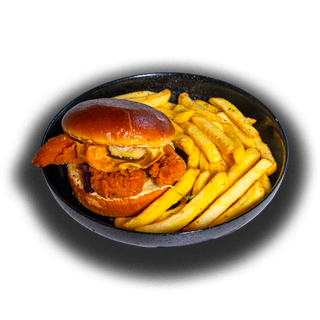 Medium chicken burger menu 550g