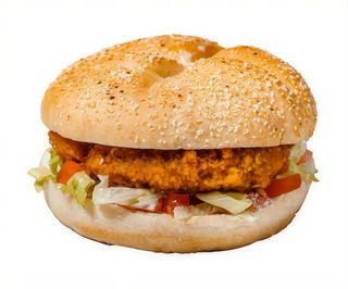 Hamburguesa de pollo crujiente