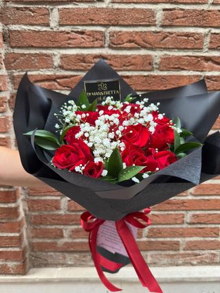 Bouquet 12 Rosas Rojas