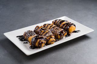 Banana prajita cu ciocolata sau cu miere