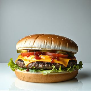Cheeseburger Et Frites Maison