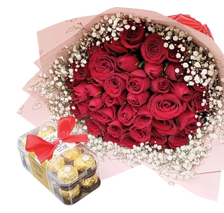 Enchanting Roses with Chocolate